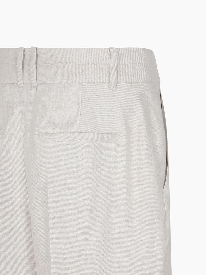 TROUSERS - sisley k high-waisted trousers - Beige | Sisley K image number 4